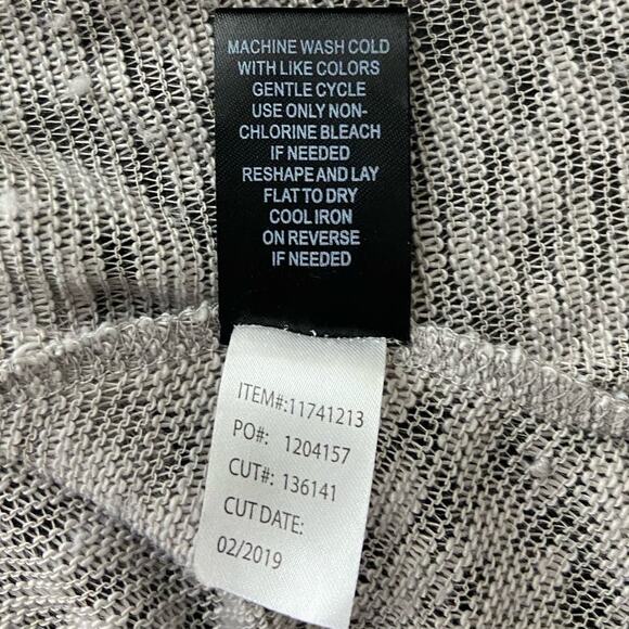 Torrid 00 Knit Duster Cardigan Womens M/L Open Front Drape 3/4 Sleeves Stretch - Picture 10 of 11